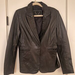 Women's Black Leather Jacket